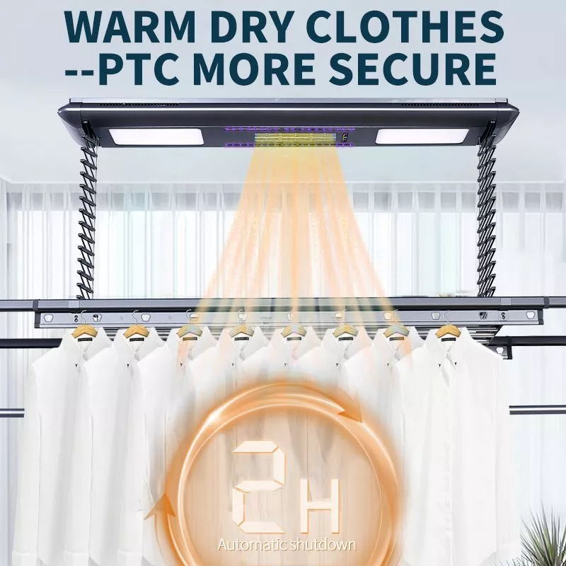 2 DC Fan 3302 - Voice + APP + Remote Control Automated Laundry Rack dryer 【Local Ready Stock + FREE INSTALLATION】