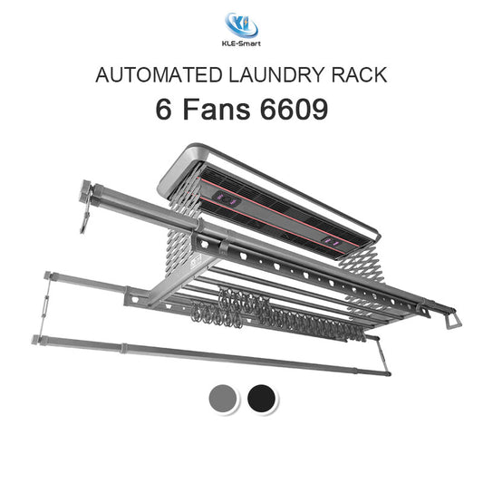 6 DC Fan 6609 - Voice + APP + Remote Control Automated Laundry Rack dryer 【Local Ready Stock + FREE INSTALLATION】