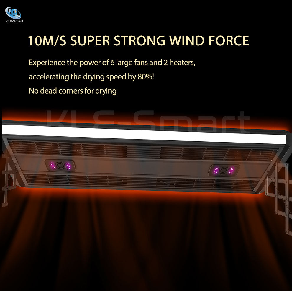 6 DC Fan 6609 - Voice + APP + Remote Control Automated Laundry Rack dryer 【Local Ready Stock + FREE INSTALLATION】