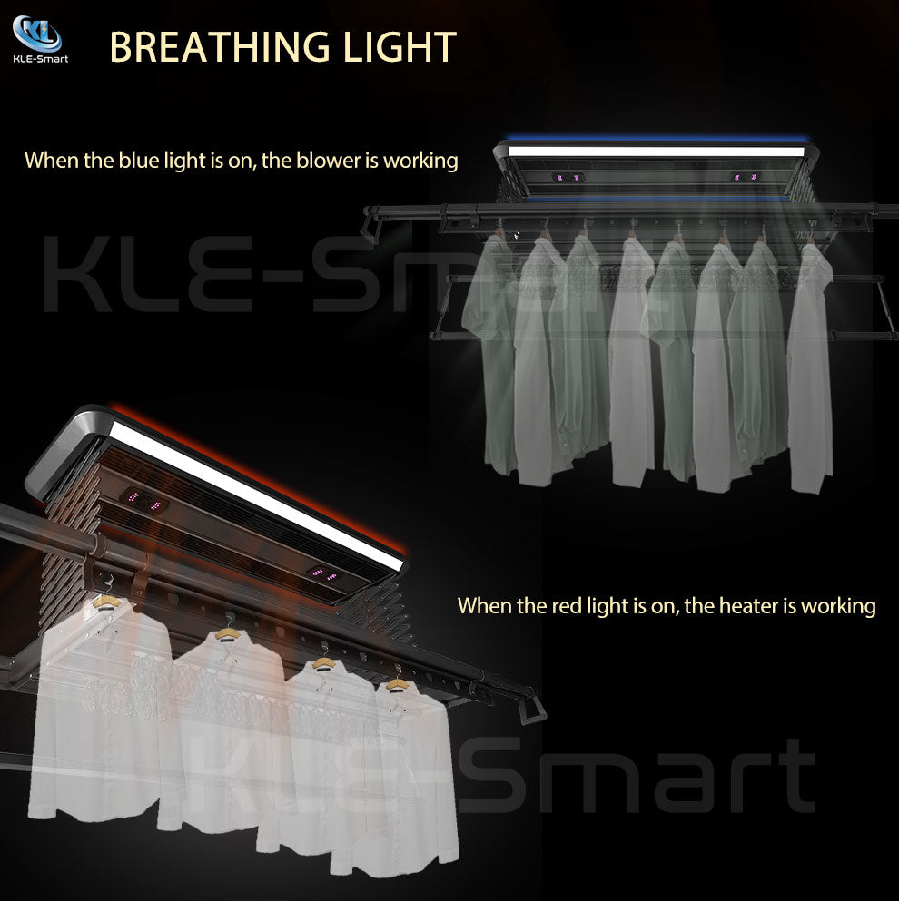 6 DC Fan 6609 - Voice + APP + Remote Control Automated Laundry Rack dryer 【Local Ready Stock + FREE INSTALLATION】