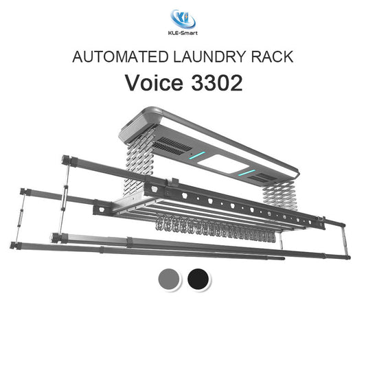 2 DC Fan 3302 - Voice + APP + Remote Control Automated Laundry Rack dryer 【Local Ready Stock + FREE INSTALLATION】