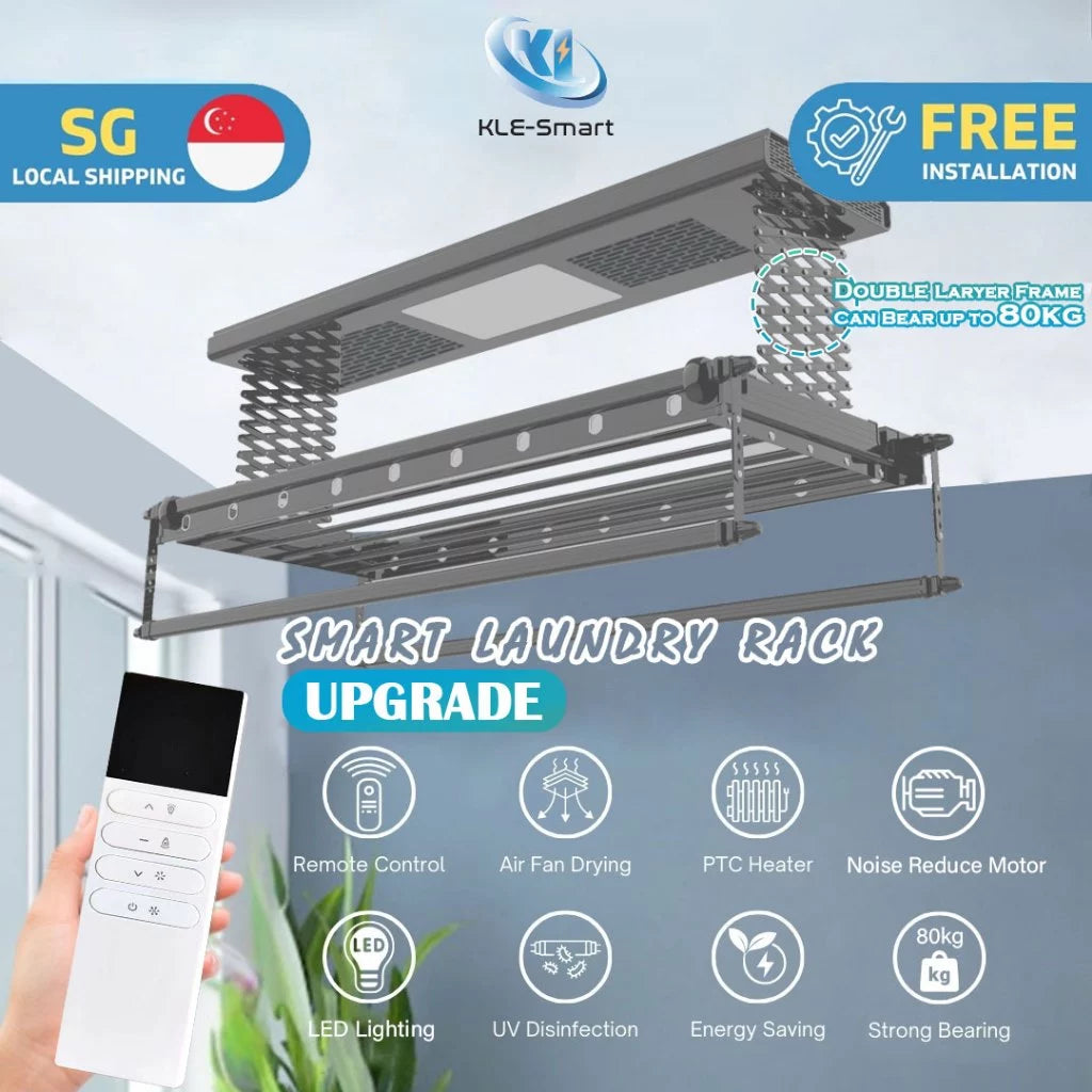 Upgrade 8803 Automated Laundry Rack dryer 【Local Ready Stock + FREE INSTALLATION】